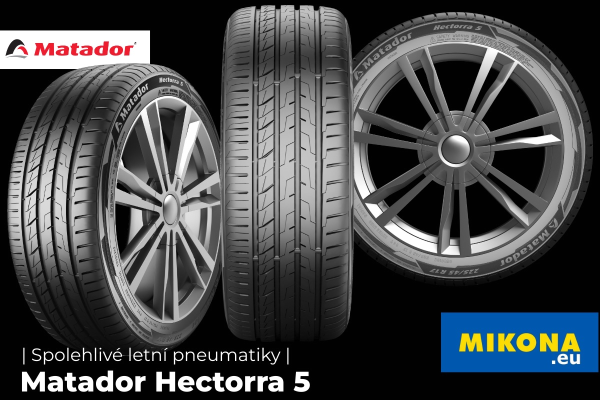 Letní pneumatika Matador Hectorra 5 – detail dezénu a designu pneumatiky na discích, bez vozidla